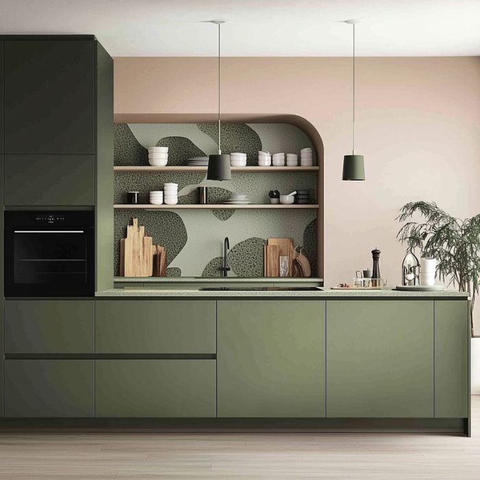 cuisine vert sauge tendance