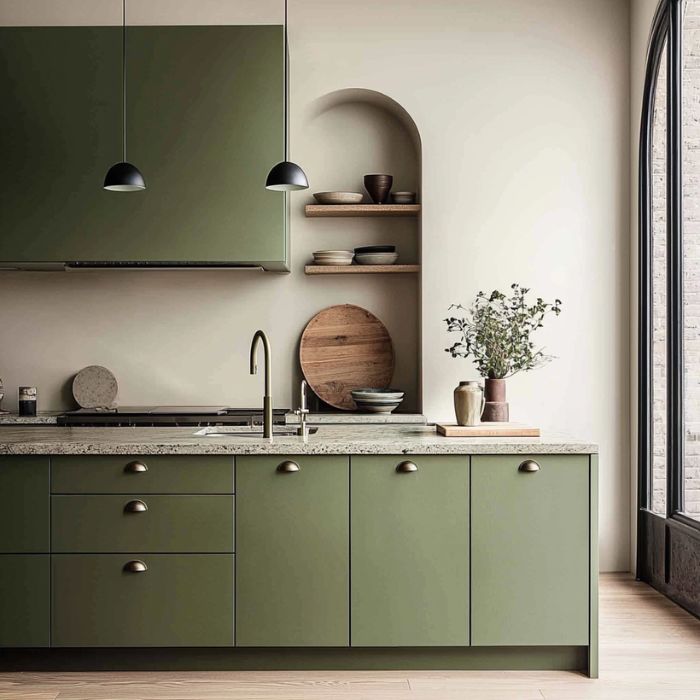 cuisine vert sauge