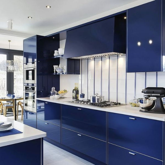 Cuisine bleu marine laqué - Modèle CBML